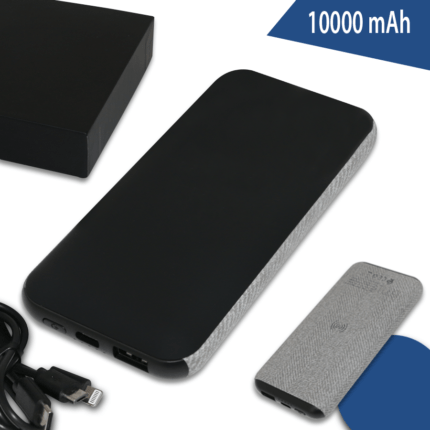 Power-Bank wireless 10000 MAH Logo lumineux