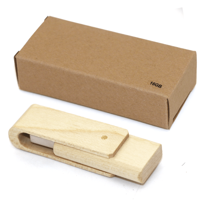 Clé USB En Bois Rotative 16GB