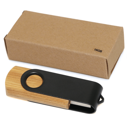 Clé USB Twist en Bois et Metal 16GB