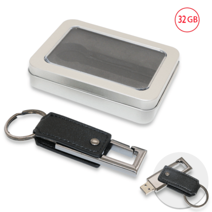 USB Rotative 32GB avec Crochet et Anneau