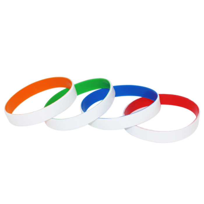 Bracelet Blanc Laserable Publicitaire