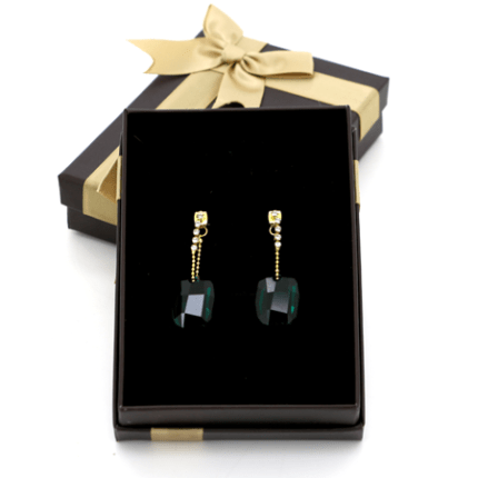 Boucles d’oreilles Emeraude